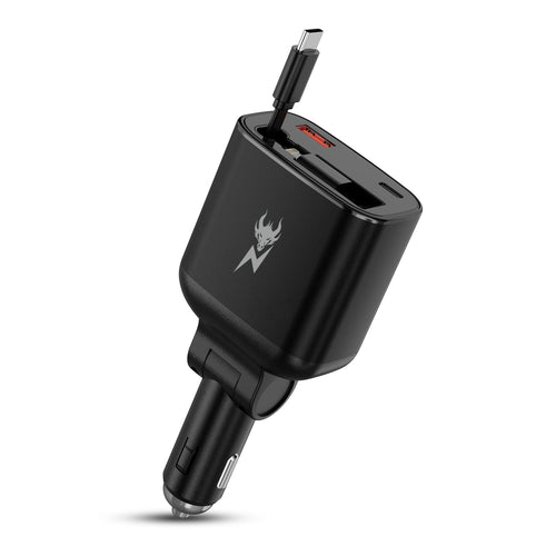 AmpNergy Speedemon 105W 4-in-1 Car Charger w/ Dual Ports & Retractable Cables - Black - ACGCARC14BK-2.jpg