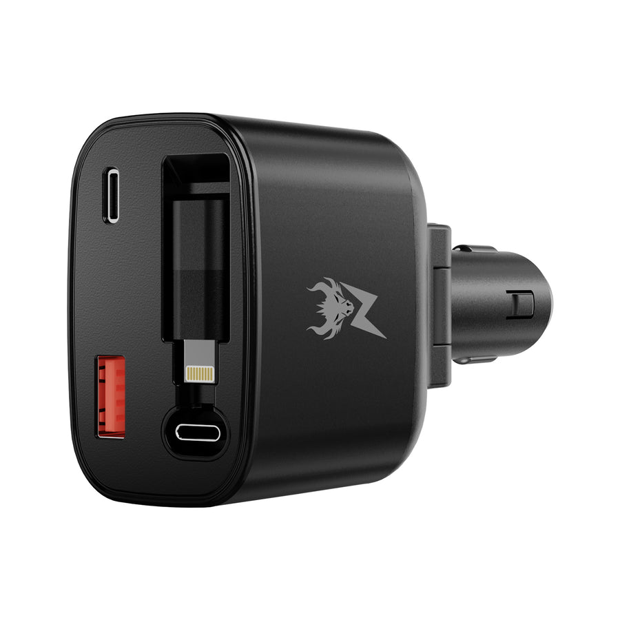 AmpNergy Speedemon 105W 4-in-1 Car Charger w/ Dual Ports & Retractable Cables - Black - ACGCARC14BK-3.jpg