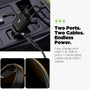 AmpNergy Speedemon 105W 4-in-1 Car Charger w/ Dual Ports & Retractable Cables - Black - ACGCARC14BK-7.jpg