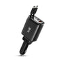 AmpNergy Speedemon 105+ Dual-Port Car Charger with Dual Retractable USB-C Cables - Black - ACGCARC15BK-2.jpg