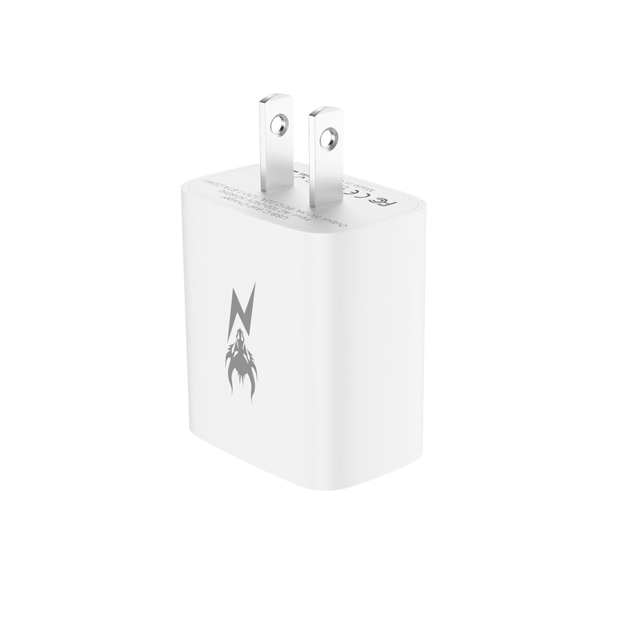 AmpNergy PowerSurge 20W USB-C Fast Wall Charger - White - ACGTRAC25PW-3.JPG