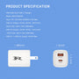 AmpNergy PowerSurge 20W Fast Dual-Port Charger w/ Foldable Plug - White - ACGTRAC31PW-4.jpg
