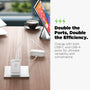 AmpNergy PowerSurge 30W Fast Dual-Port Charger w/ Foldable Plug - White - ACGTRAC35PW-7.jpg