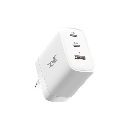 AmpNergy PowerSurge 45W Fast 3-Port Charger w/ Foldable Plug - White - ACGTRAC36PW-2.jpg