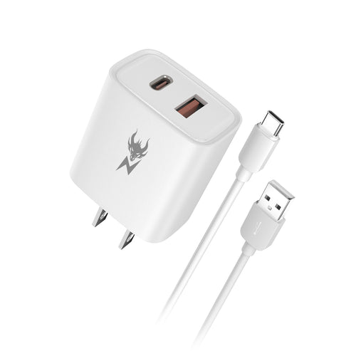 AmpNergy PowerSurge 12W Dual-Port Wall Charger with USB-A to USB-C Cable - White - ACGTRACAMO06PW-2.jpg