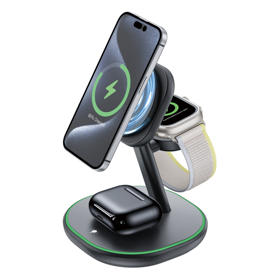 AmpNergy MagStance 3-in-1 Wireless Charging Stand - Black - ACGWIRC18BK-3.jpg