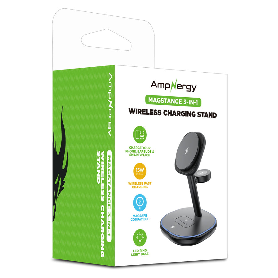 AmpNergy MagStance 3-in-1 Wireless Charging Stand - Black - ACGWIRC18BK-4.jpg
