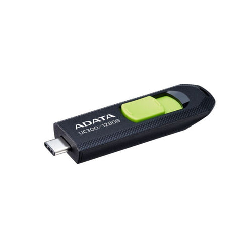 ADATA UC300 USB 3.2 / 128GB Type-C Flash Drive - Black / Green - ACHO-UC300-128G-RBK-GN-2.jpg