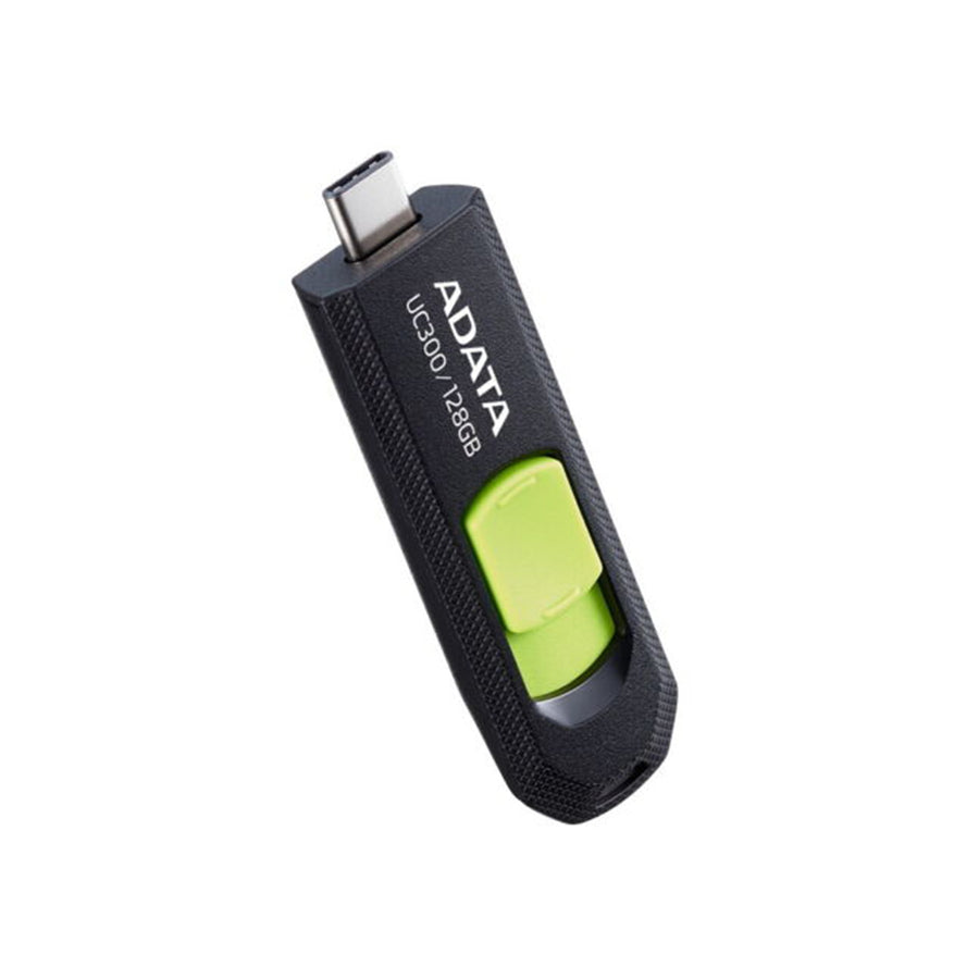 ADATA UC300 USB 3.2 / 128GB Type-C Flash Drive - Black / Green - ACHO-UC300-128G-RBK-GN-3.jpg
