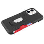 Asmyna Grip Stand Protector Case Combo (with Black Holster)(with Card Wallet) for Apple iPhone 12 mini - Black / Black - AIP12CS3NES271-4.jpg