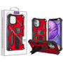 Asmyna Sturdy Hybrid Protector Cover (with Stand) for Apple iPhone 12 mini - Red / Black - AIP12CSFSSS003-1.jpg
