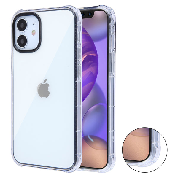 Asmyna Corner Guard Candy Skin Cover for Apple iPhone 12 mini - Transparent Clear - AIP12CSTPUS831-2.jpg