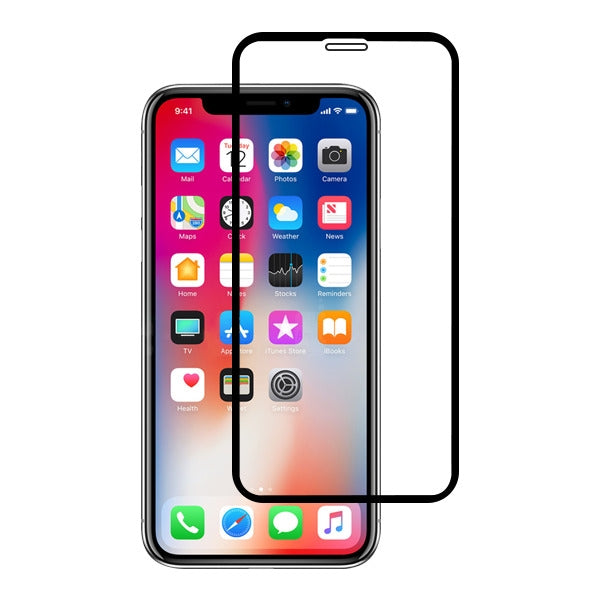 Asmyna Full Coverage Tempered Glass Screen Protector for Apple iPhone XS/X / 11 Pro - Black - AIPHONEXLCDSCPR85A-2.jpg