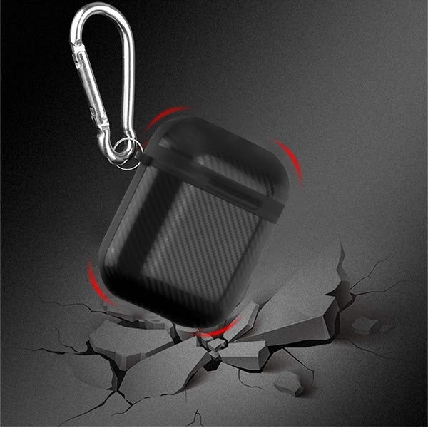 MyBat Carbon Fiber Protective Case for Apple AirPods with Wireless Charging Case - Black - AIRPODSCASK031-3.jpg