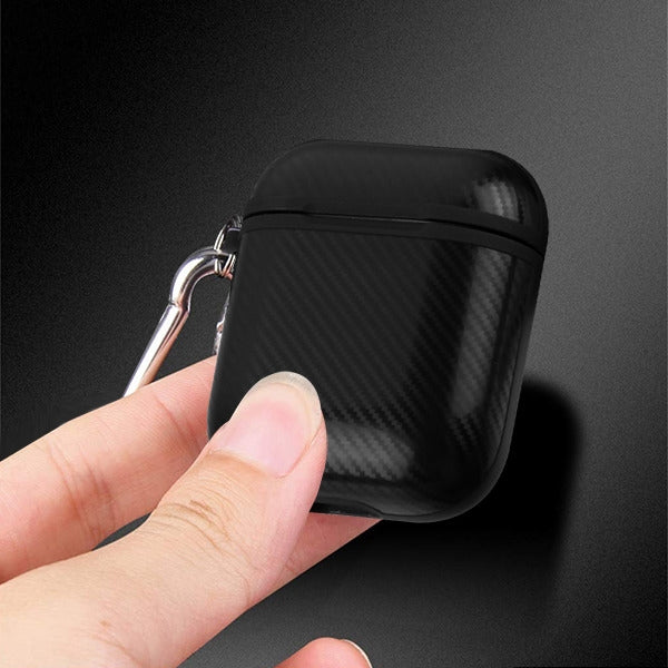 MyBat Carbon Fiber Protective Case for Apple AirPods with Wireless Charging Case - Black - AIRPODSCASK031-4.jpg