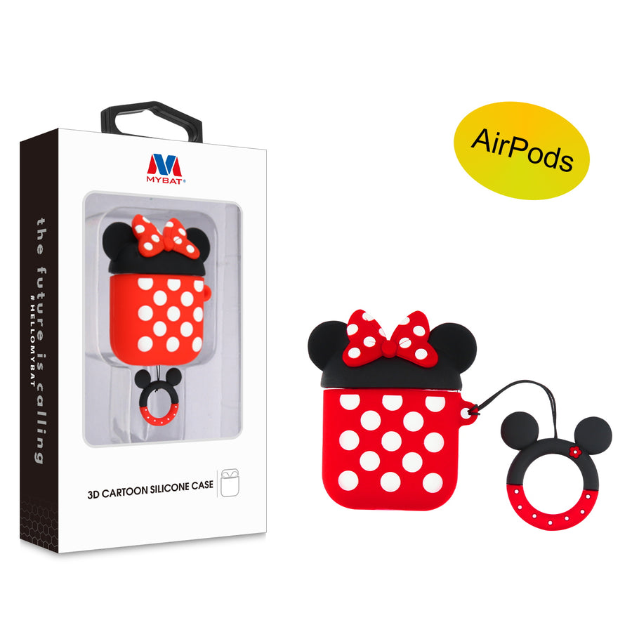 MyBat 3D Cartoon Silicone Case for Apple AirPods with Wireless Charging Case - Minnie - AIRPODSCASK191-1.jpg