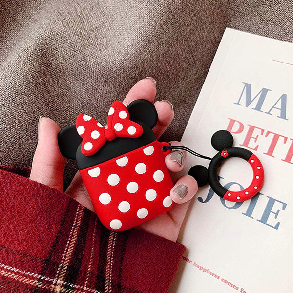MyBat 3D Cartoon Silicone Case for Apple AirPods with Wireless Charging Case - Minnie - AIRPODSCASK191-6.jpg