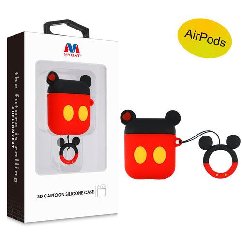 MyBat 3D Cartoon Silicone Case for Apple AirPods with Wireless Charging Case - Mickey - AIRPODSCASK192-1.jpg