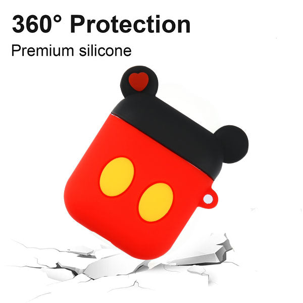 MyBat 3D Cartoon Silicone Case for Apple AirPods with Wireless Charging Case - Mickey - AIRPODSCASK192-5.jpg
