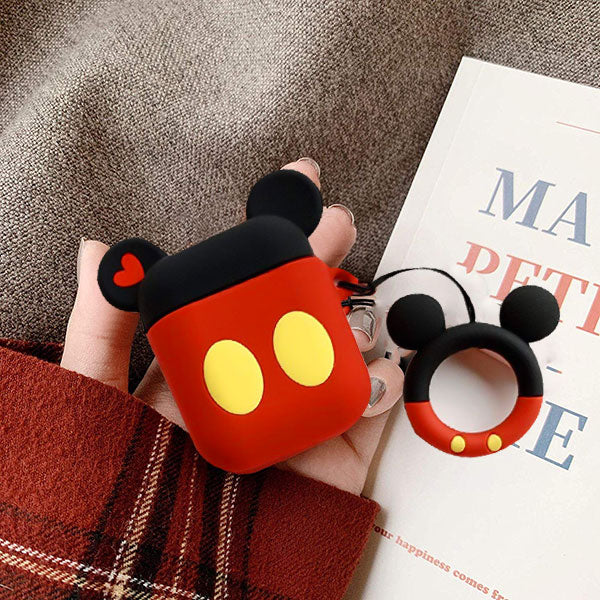 MyBat 3D Cartoon Silicone Case for Apple AirPods with Wireless Charging Case - Mickey - AIRPODSCASK192-6.jpg