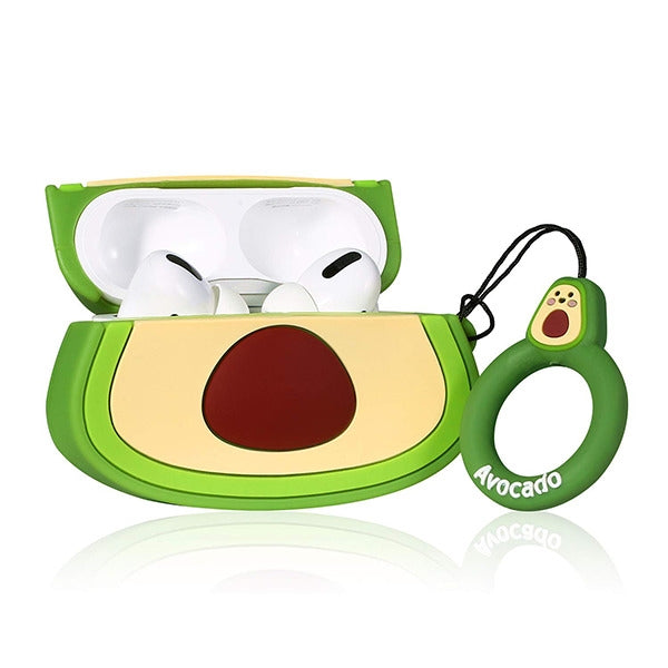 MyBat 3D Cartoon Silicone Case for Apple AirPods Pro with Wireless Charging Case - Avocado - AIRPODSPCASK112-3.jpg