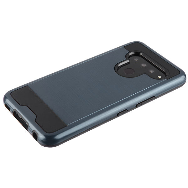 Asmyna Brushed Hybrid Protector Cover for Lg V50 ThinQ - Ink Blue / Black - ALGV50HPCSAAS353WP-4.jpg