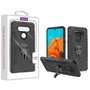 Asmyna Hybrid Protector Cover (with Ring Stand) for Lg K51 / Reflect - Black / Black - ALK51CSFSSS551-1.jpg