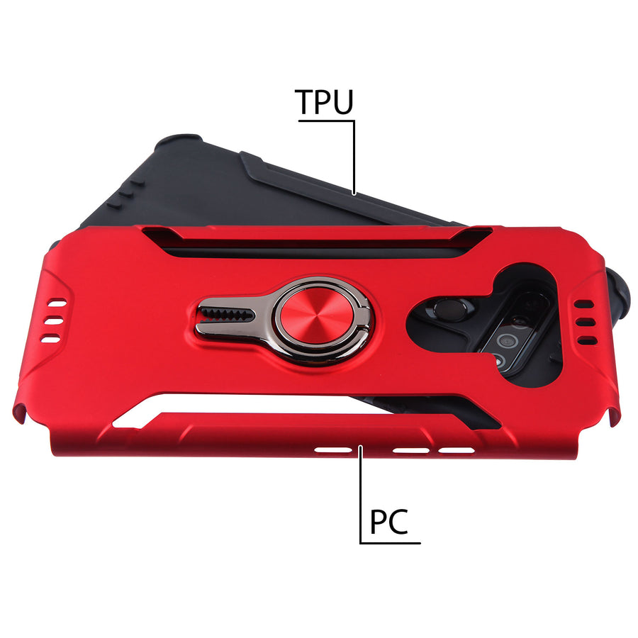 Asmyna Hybrid Protector Cover (with Ring Stand) for Lg K51 / Reflect - Red / Black - ALK51CSFSSS553-5.jpg