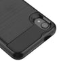 Asmyna Brushed Hybrid Protector Cover for Motorola Moto E6 - Black / Black - AMOTE6HPCSAAS351-3.jpg