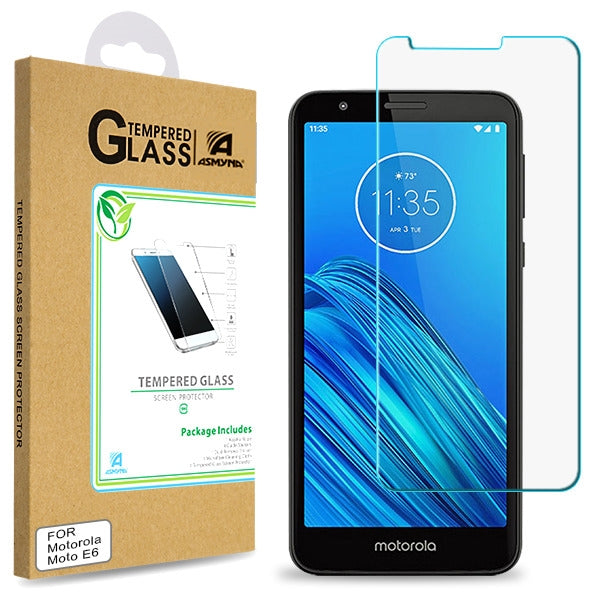 Asmyna Tempered Glass Screen Protector (2.5D) for Motorola Moto E6 - Clear - AMOTE6LCDSCPR81-1.jpg