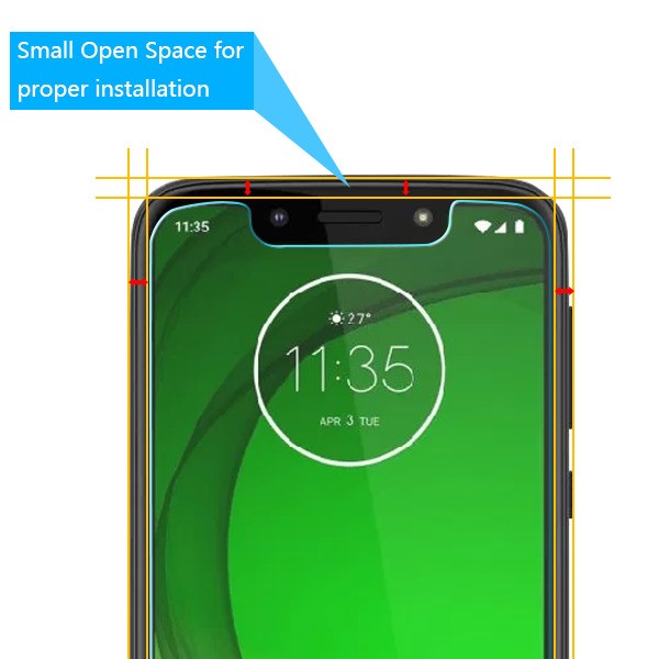 Asmyna Tempered Glass Screen Protector (2.5D) for Motorola Moto G7 Play Alcatel T-Mobile Revvlry - Clear - AMOTG7PLAYLCDSCPR81-2.jpg