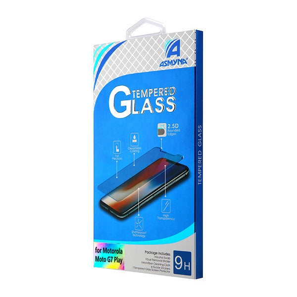 Asmyna Tempered Glass Screen Protector (2.5D) for Motorola Moto G7 Play Alcatel T-Mobile Revvlry - Clear - AMOTG7PLAYLCDSCPR81-7.jpg