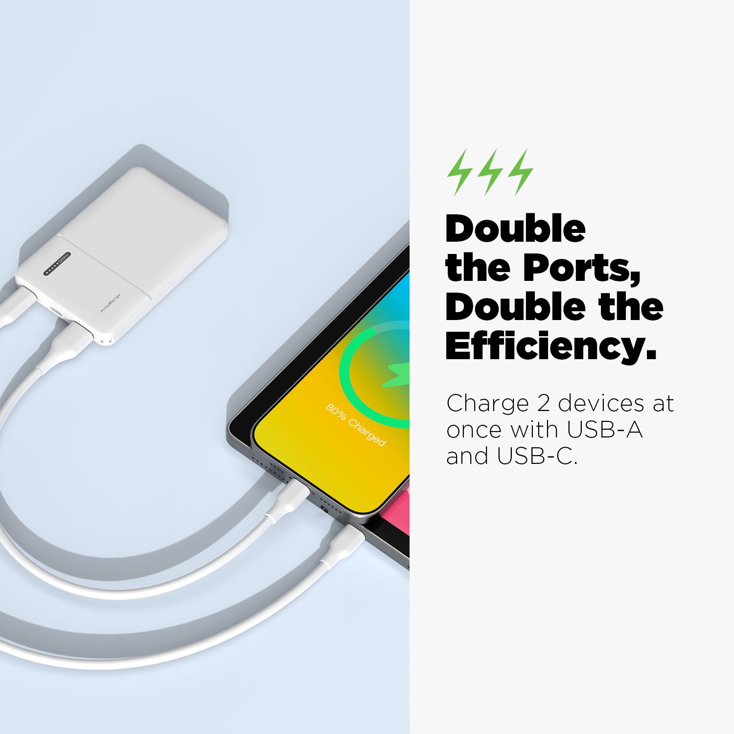 AmpNergy VoltVault 5K mAh Power Bank - White - APBBAT151-5.jpg