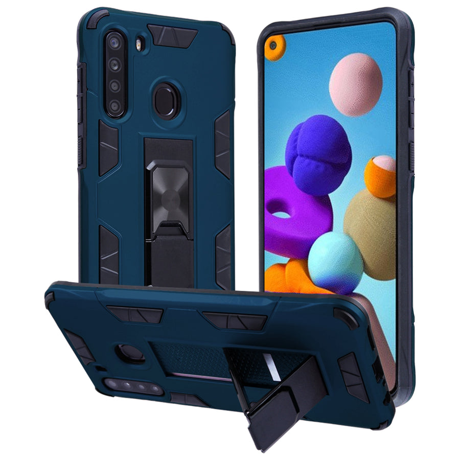 Asmyna Hybrid Case (with Stand) for Samsung Galaxy A21 - Ink Blue / Black - ASA21CSSASS793-2.jpg