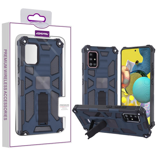 Asmyna Sturdy Hybrid Protector Cover (with Stand) for Samsung Galaxy A51 5G - Ink Blue / Black - ASA515GCSFSSS002-1.jpg