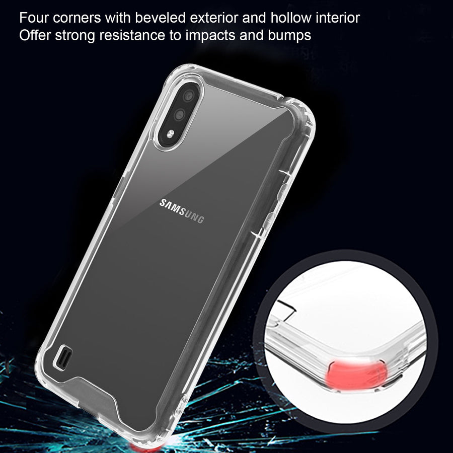 Asmyna Sturdy Gummy Cover for Samsung Galaxy A01 - Highly Transparent Clear / Transparent Clear - ASAMA01CASKGM0141-6.jpg