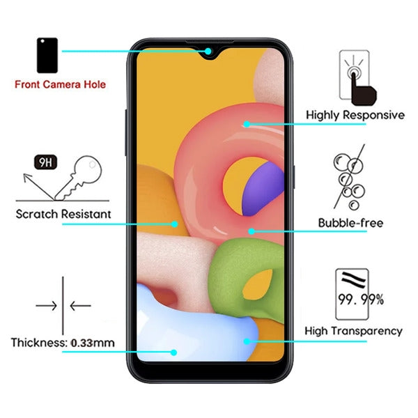 Asmyna Full Coverage Tempered Glass Screen Protector for Samsung Galaxy A01 - Black - ASAMA01LCDSCPR85A-4.jpg