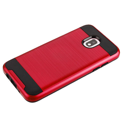 Asmyna Brushed Hybrid Protector Cover for Samsung J337 (Galaxy J3 (2018))/Galaxy J3 V/J3 3rd Gen / Galaxy J3 Star - Red / Black - ASAMJ337HPCSAAS355WP-4.jpg