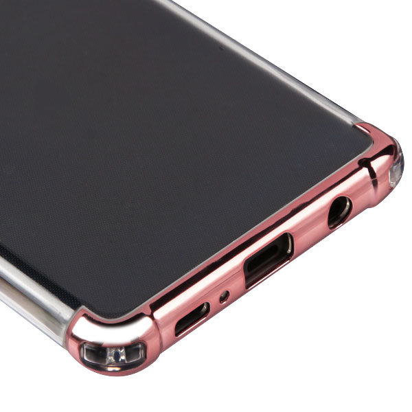 Asmyna Klarion Candy Skin Cover for Samsung Galaxy S10 - Electroplating Rose Gold / Transparent Clear - ASAMS10CASKCAACH003WP-3.jpg