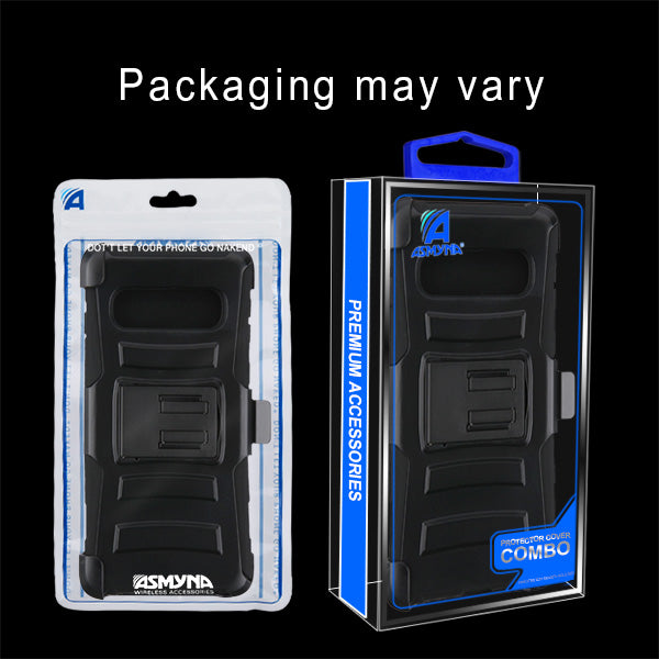 Asmyna Advanced Armor Stand Protector Cover Combo (with Black Holster) for Samsung Galaxy S10 - Black / Black - ASAMS10HPCSAASCMB221NP-7.jpg