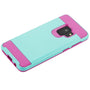 Asmyna Brushed Hybrid Protector Cover for Samsung Galaxy S9 - Teal Green / Hot Pink - ASAMS9HPCSAAS35AWP-4.jpg