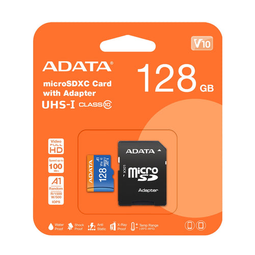 ADATA Micro SD Card 128G - Black