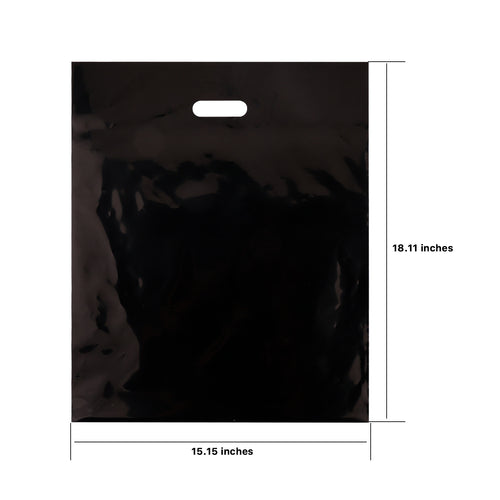 Boost Large Plastic  Mobile Shopping Bags 100 Ct (L=18.11*W=15.16 inch) - Black - BAGP4638BK-1.JPG