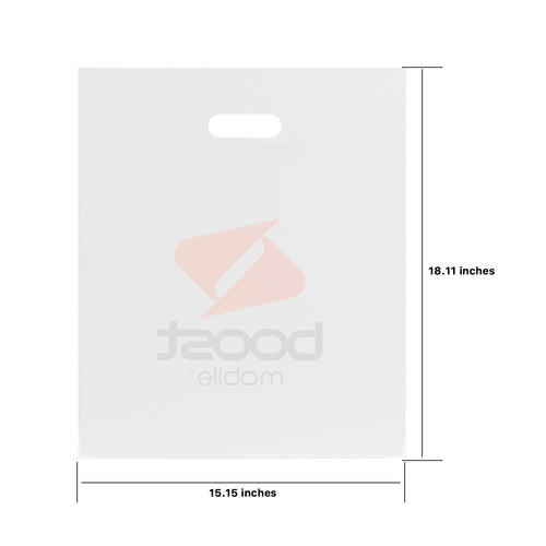 Boost Large Plastic  Mobile Shopping Bags 100 Ct,(L=18.11*W=15.16 inch) - White - BAGP4638WT-1.JPG