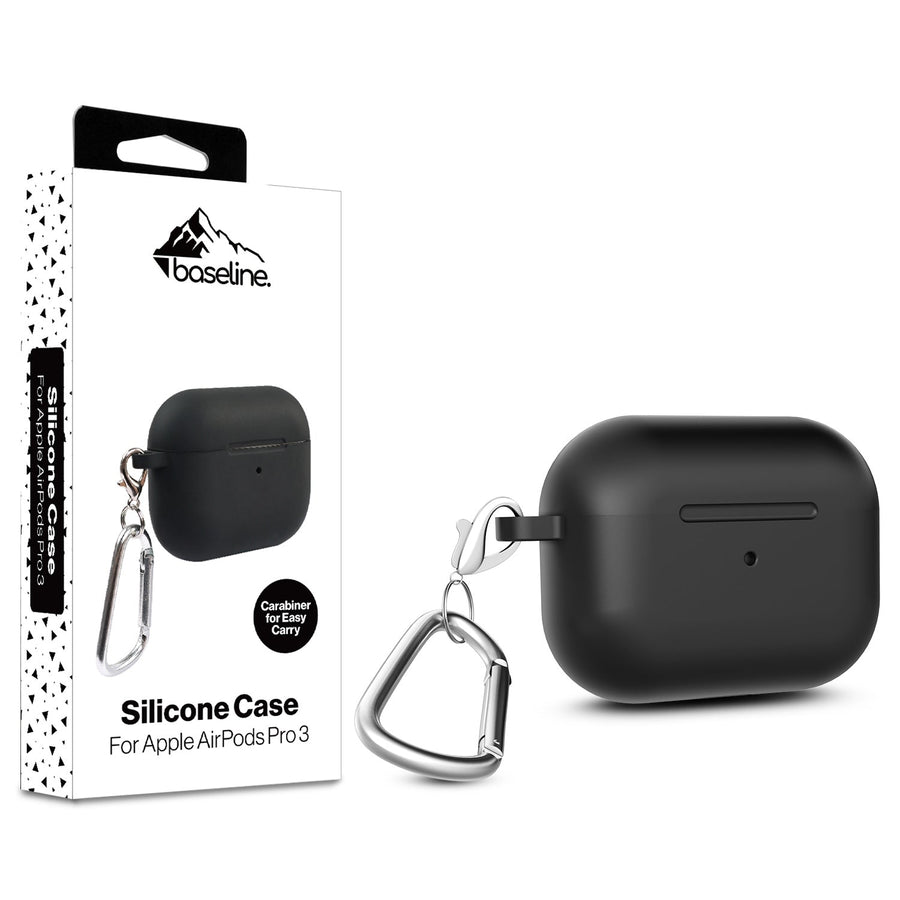 baseline Protective Case for Apple AirPods Pro 3 with Wireless Charging Case - Black