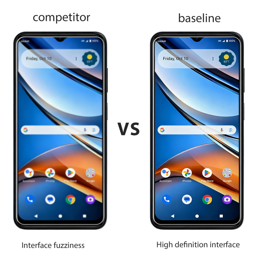 baseline Tempered Glass Screen Protector (2.5D) for Cricket Icon 2026 / AT&T Propel 3 5G - Clear - BCICON26SC90-5.jpg