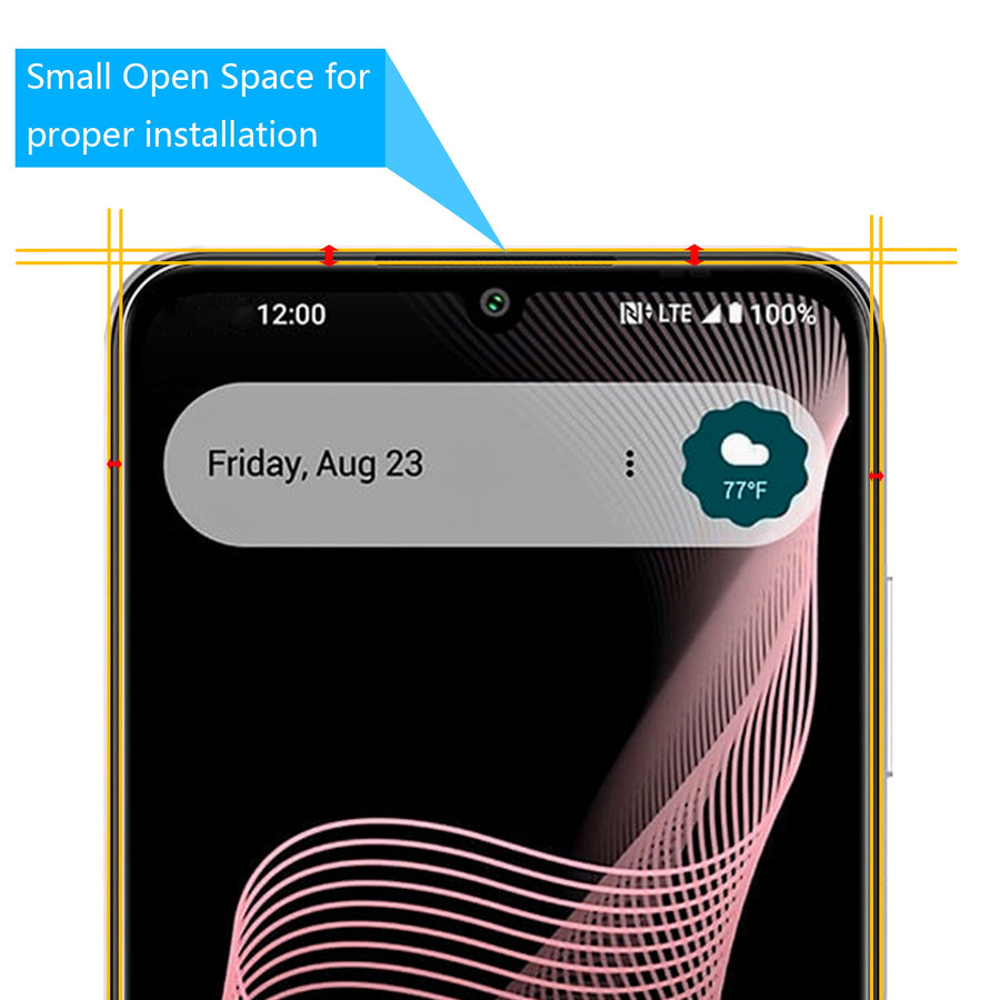 baseline Tempered Glass Screen Protector (2.5D) for Cricket Icon Plus 2026/At&t Verge 2  - Clear - BCICON7SC90-3.jpg
