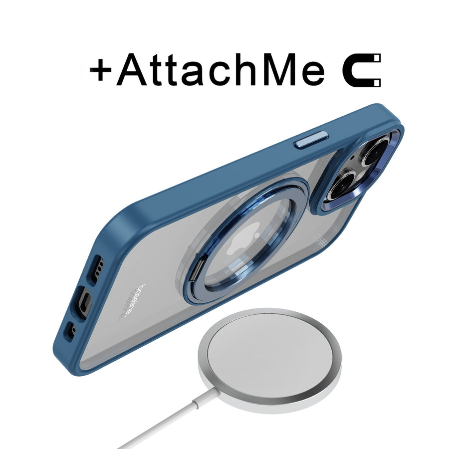 baseline RingRound 360° Kickstand Case w/ MagSafe for Apple iPhone 17e / 16e / 14 / 13 - Blue - BIP13CSFGMS332-6.jpg