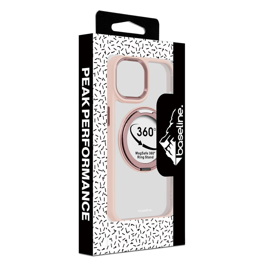 baseline RingRound 360° Kickstand Case w/ MagSafe for Apple iPhone 17e / 16e / 14 / 13 - Pink - BIP13CSFGMS333-10.jpg