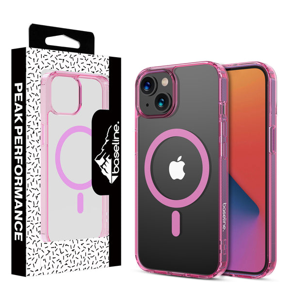 baseline Clear Series MagSafe Case for Apple iPhone 17e / 16e / 14 / 13 - Pink - BIP13CSFSST222-1.jpg